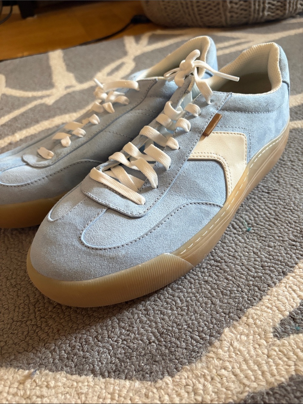 Dr. Scholl’s Light Blue Suede Casual Sneakers